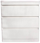 Style Line Тумба с раковиной напольная Атлантика 80 (3 ящ.), Люкс, бетон крем, PLUS